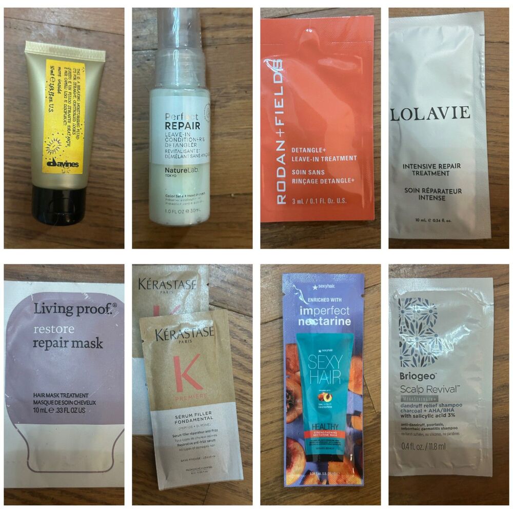 9p Luxury Haircare samples Living Proof, Lolavie, Davines, Kerastase, Briogeo